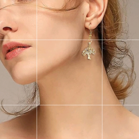 Austrian Crystal Tree of Life Necklace 10k Gold - Picture 11 of 15